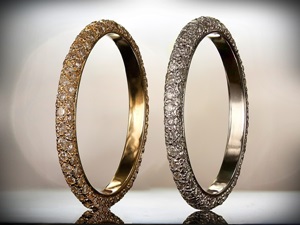 Pave Style Wedding Bands